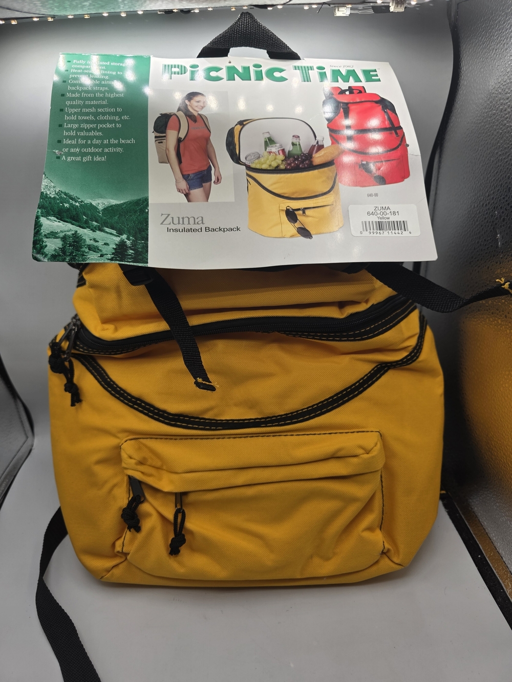 Zuma Picnic Time Insulated Backpack - Yellow